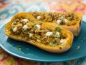 Sunny Anderson makes Quick Wild Rice and Sausage-Stuffed Mini Butternut Squash, as seen on Food Network's The Kitchen