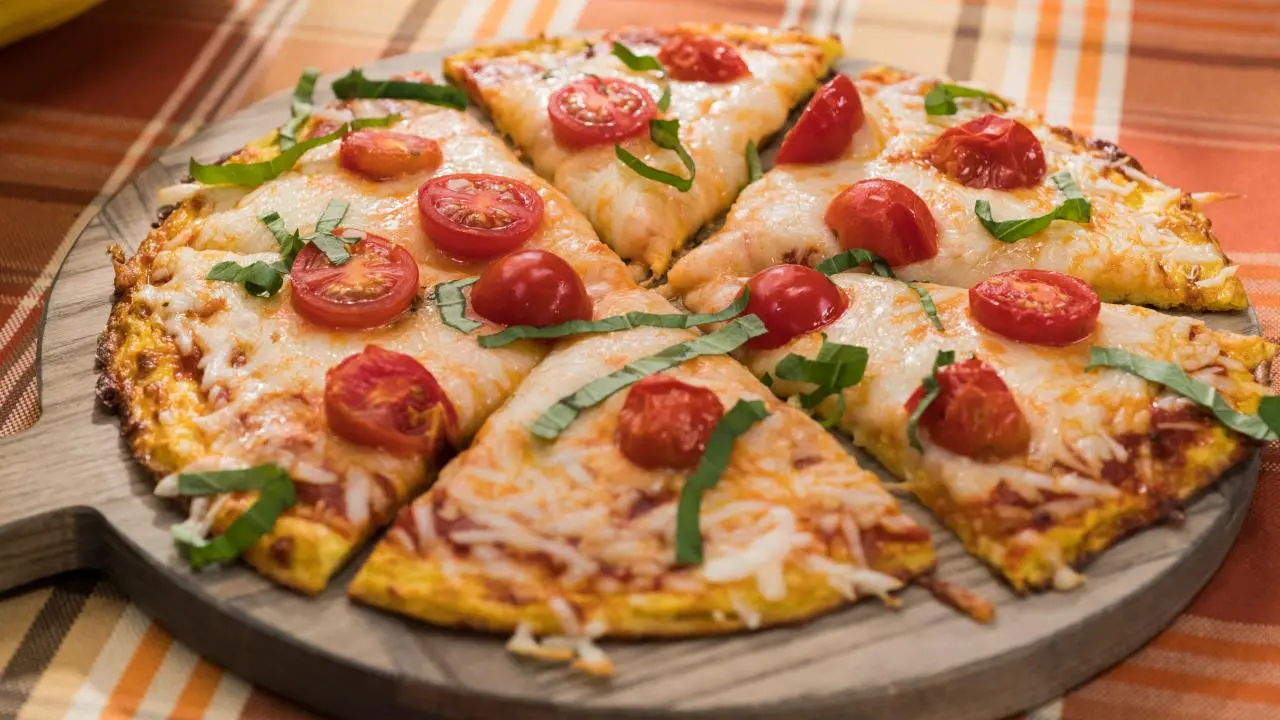 Spaghetti Squash Crust Pizza
