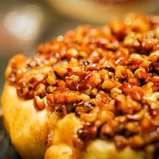Nuts and caramel are a favorite topping on sticky buns at Beiler's Bakery in Philadelphia, as seen on Food Network's Baked, Season 1.