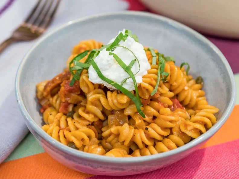 Jeff Mauro makes One Pot Super Easy Fusilli, as seen on Food Network's The Kitchen, as seen on Food Network's The Kitchen