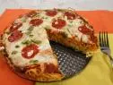 Spaghetti Pizza is displayed, as seen on Let's Eat, Season 1.