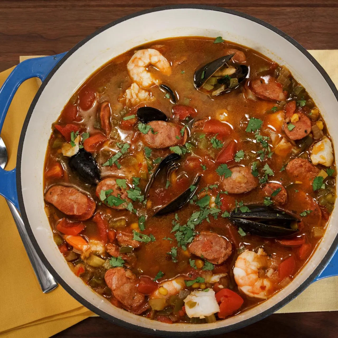 Quick Sausage and Seafood Stew-image