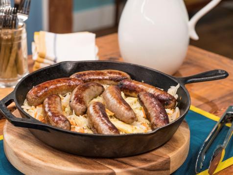 One-Pan Brats and Cabbage