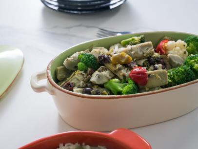Food beauty of marinated veggie salad, as seen on Food Network’s Trisha’s Southern Kitchen Season 13