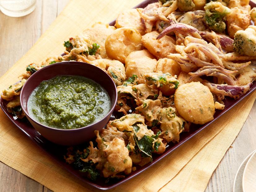 FN Flat Recipe: Mixed Vegetable Pakoras, Nidhi Jalan, the owner of Brooklyn-based Masala Mama calls these deep-fried veggies the "tempura" of Indian food.