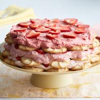 FN Flat Recipe: Strawberry-Pink Lemonade Icebox Cake