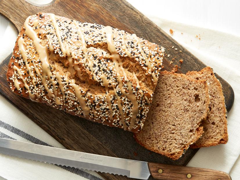 FN Flat Recipe: Tahini Banana Bread, Tahini helps keep this bread moist and adds a nutty flavor that pairs perfectly with bananas