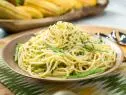 Geoffrey Zakarian makes Bucatini al Limone with Green Beans, as seen on Food Network's The Kitchen