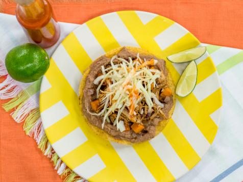 Chicken, Sweet Potato and Black Bean Tostada