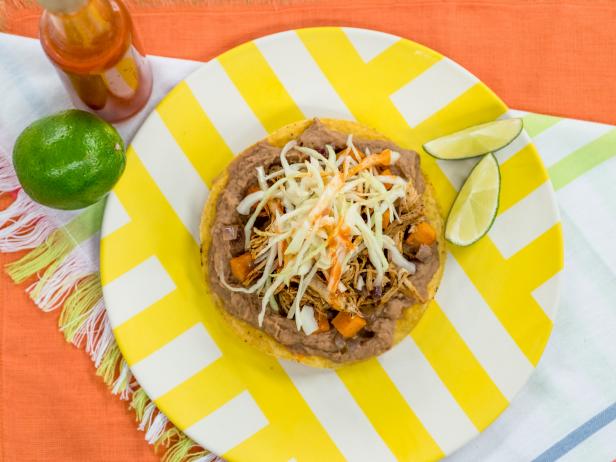 Chicken, Sweet Potato and Black Bean Tostada image