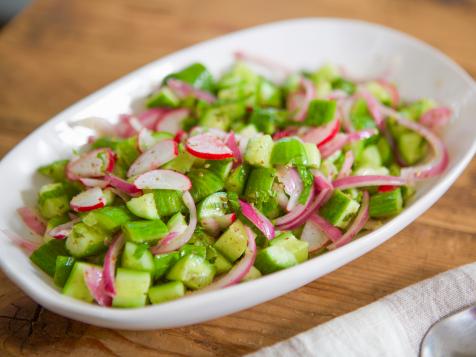 Smashed Cucumber Salad with Mint