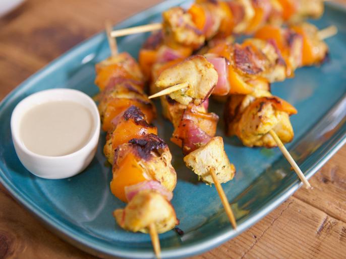 YogurtMarinated Chicken Skewers Recipe Molly Yeh Food Network