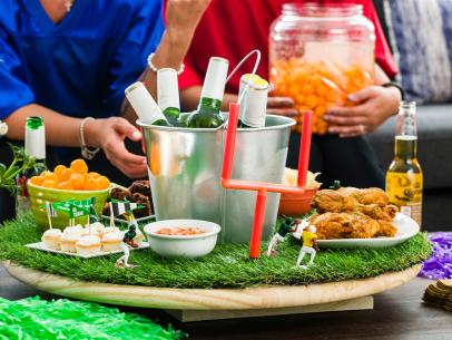 This Giant Lazy Susan Majorly Upgrades Game-Day Snacking
