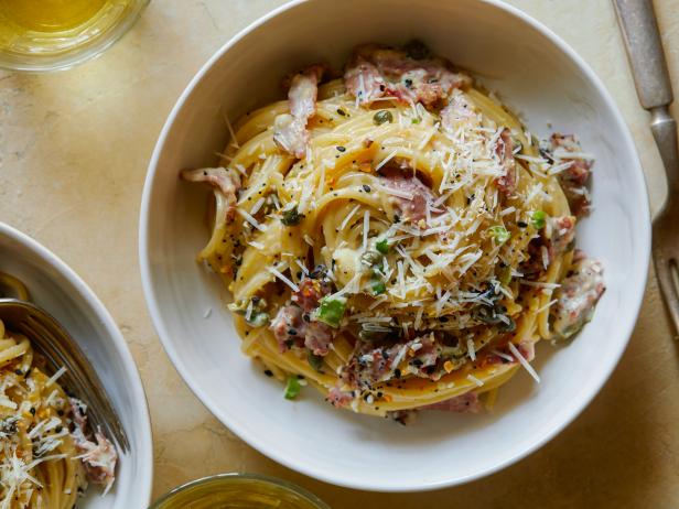 Everything Bagel Carbonara Recipe | Food Network Kitchen | Food Network