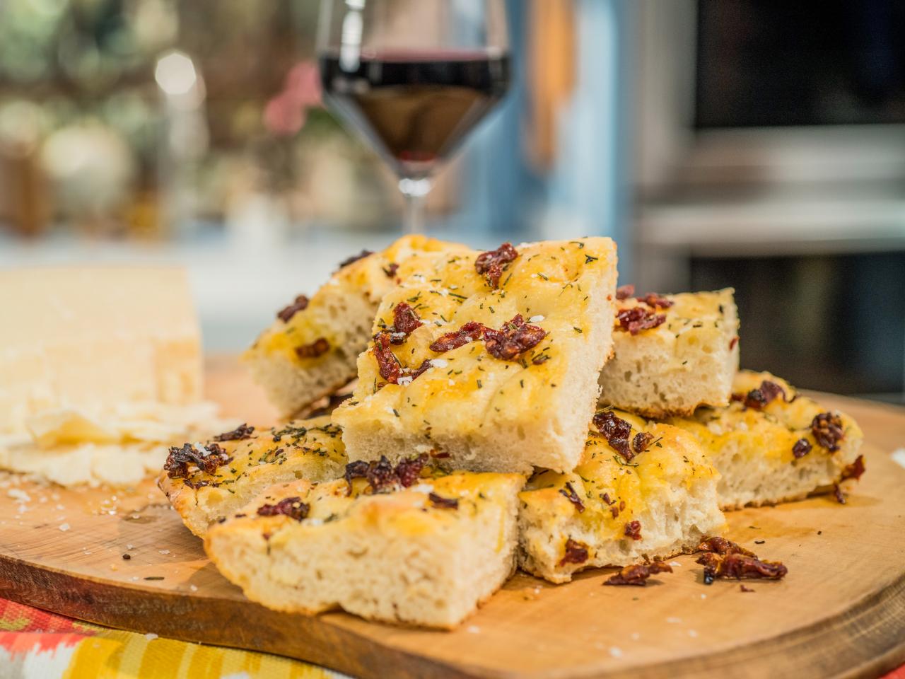 Focaccia with Rosemary and Sun dried Tomatoes