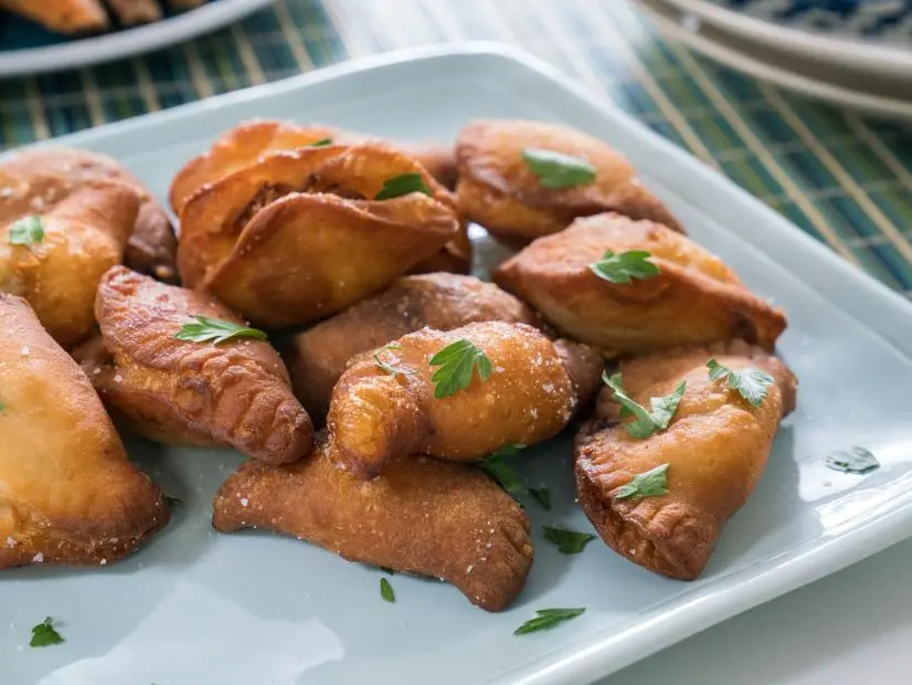 Food beauty of cheesy crab bites, as seen on Food Network’s Trisha’s Southern Kitchen Season 13