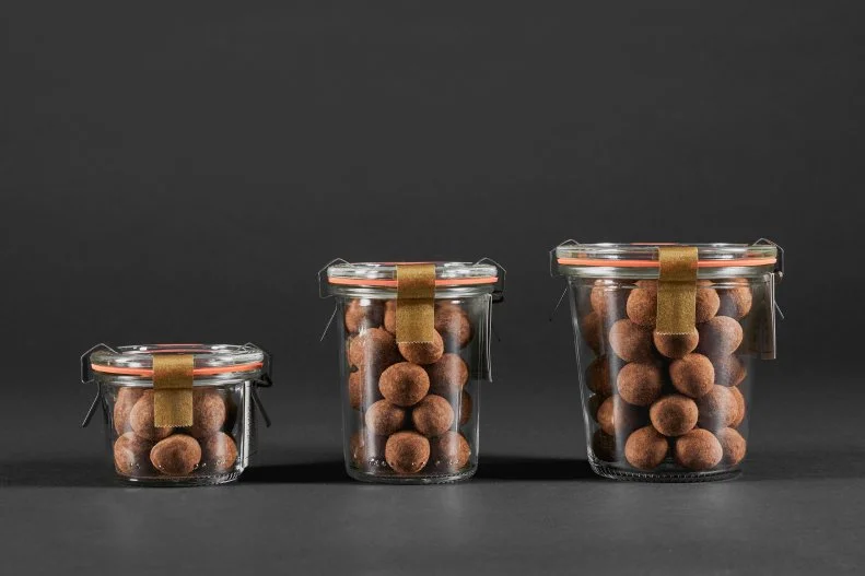These chocolates aren’t only a masterpiece for the mouth; their minimalistic design makes them pieces of modern art. Geometric-shaped bonbons filled with champagne or black sesame are a favorite, as are the jars of elevated chocolate-covered nuts — like dark chocolate-and-cayenne almonds.