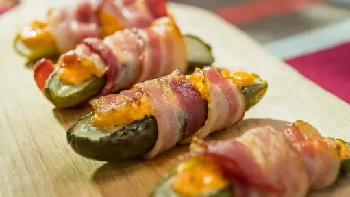 Bacon-Wrapped Cream Cheese-Stuffed Peppers
