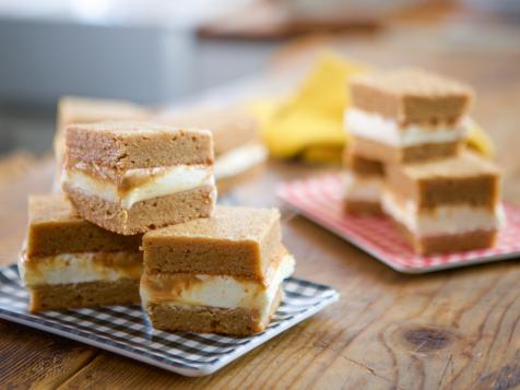 Peanut Butter Blondie Ice Cream Sandwiches