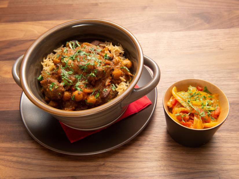 Host Anne Burrell's lamb curry, as seen on Worst Cooks In America, Season 15.