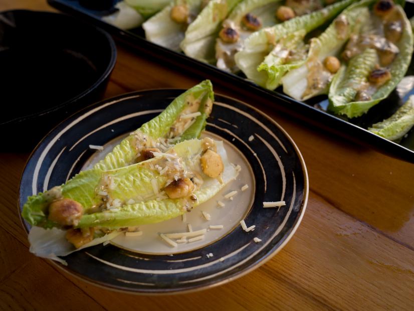 Chef Justin Warner's Caesar Salad Spread, as seen on Guy's Ranch Kitchen, Season 2.