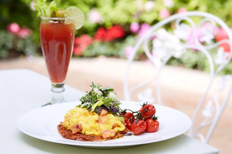 Going to brunch at the Beverly Hills Hotel feels more like going sightseeing than eating breakfast. From the instant you roll up to the iconic pink hotel to the moment when you find your seat on the sunny Polo Lounge patio, you'll want to stop and take photos like a tourist. Served only on Sundays from 11 a.m. to 3 p.m., the Beverly Hills Hotel brunch offers people-watching as great as the food. Seeing as you're in Beverly Hills, you should probably have some caviar to start the day. Order the Smoked Salmon Soft Scramble with wild smoked salmon, potato rosti, creme fraiche, caviar and asparagus.