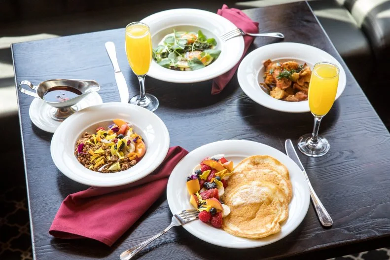 The Golden Bull in Santa Monica has gone through a major makeover and reopening to bring it back to its original 1949 charm with the spirit of an old-school chophouse. Wood paneling isn't the only throwback: Executive Chef Greg A. Daniels is serving shrimp cocktail and pork chops here for dinner. At brunch, the dishes still have a touch of country nostalgia — think steak hash, buttermilk pancakes, and steak and eggs.
