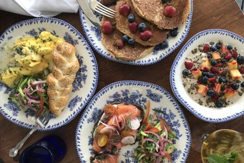 Middle Eastern food is one of the hottest cuisines in Los Angeles, and available for brunch at Jaffa. Inspired by the ancient seaside city of Jaffa just south of Tel Aviv, the new restaurant brings the flavors of Israel to La Brea. Jelly-filled doughnuts, salmon shawarma and freshly braided rolls are just some of the must-try dishes. There's also the shakshuka that'll transport you to the Mediterranean, with organic eggs served over easy with tomatoes, feta cheese, herbs and a side of pita for dipping.