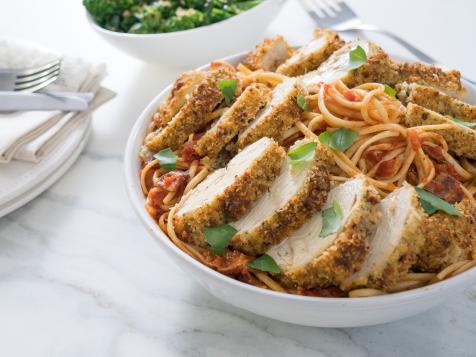 Parmesan Chicken Linguini with Sunday Gravy
