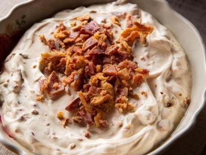 Close-up of Maple Bacon Dip and Apples