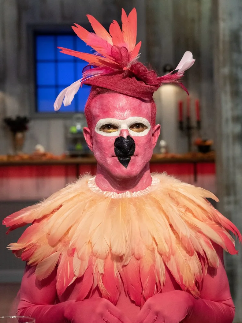 Posed portrait of Judge Zac Young as seen on Halloween Baking Championship Season 5 Episode 2.