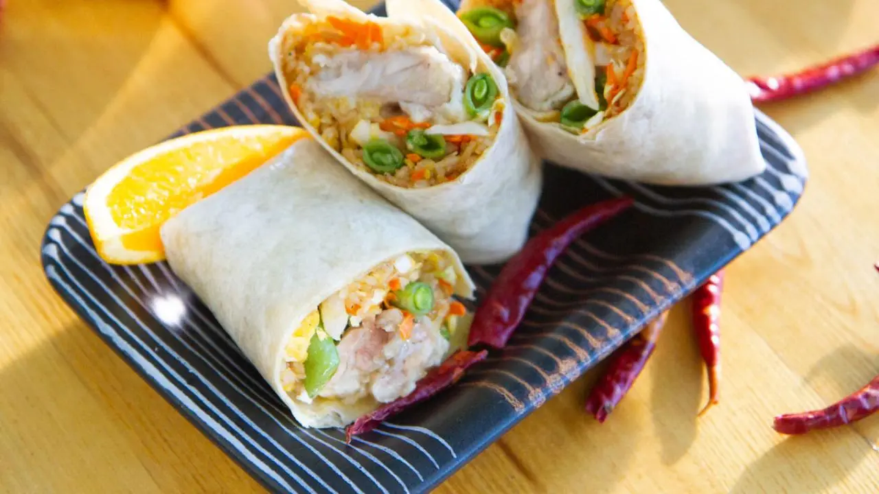 Orange Chicken Burrito