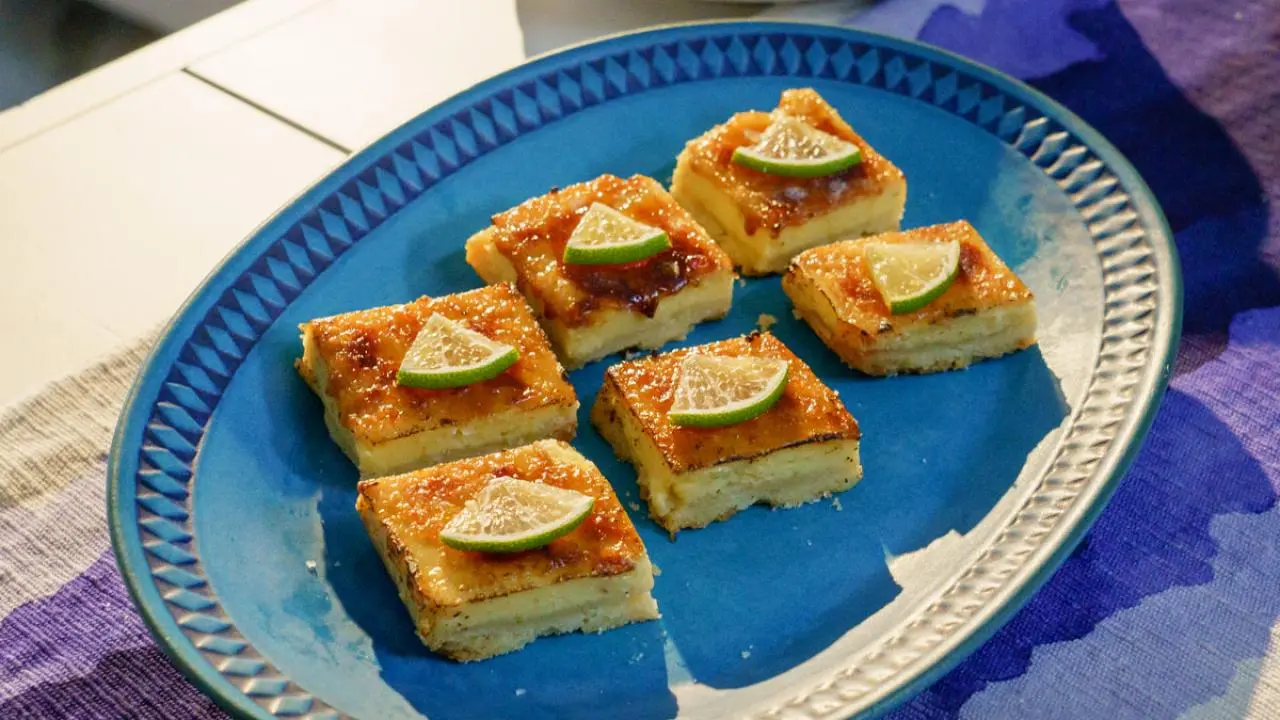Lime Creme Brulee Bars