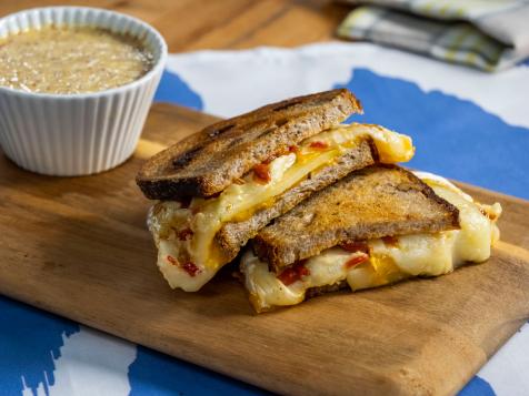 Apple, Cheddar and Brie Grilled Cheese