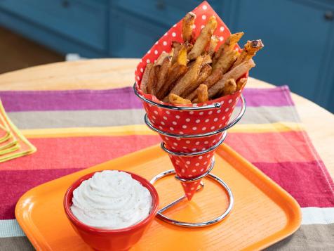 Apple Fries with Apple Pie Spice Whipped Cream
