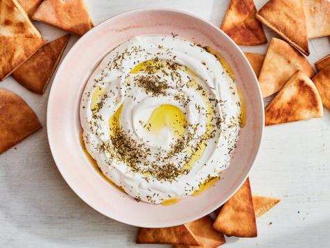 Homemade Labneh with Olive Oil and Za'atar