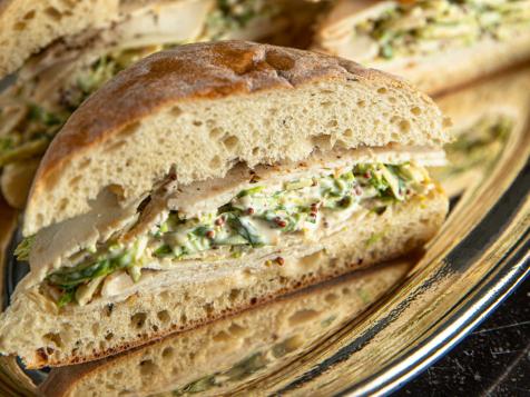 Turkey Sandwiches with Brussels Sprout Slaw