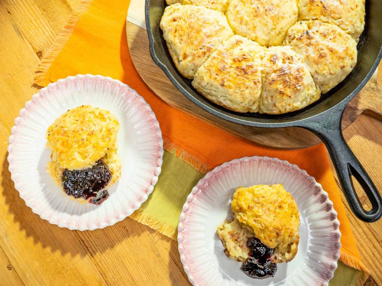 Cast Iron Skillet Biscuits with Honey Butter