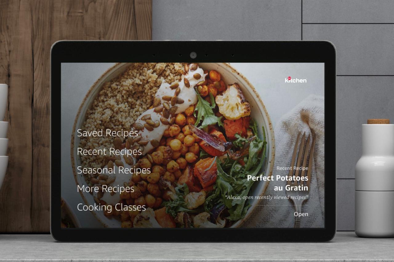 Food Network Kitchen on Amazon Echo Show Food Network Apps Food Network