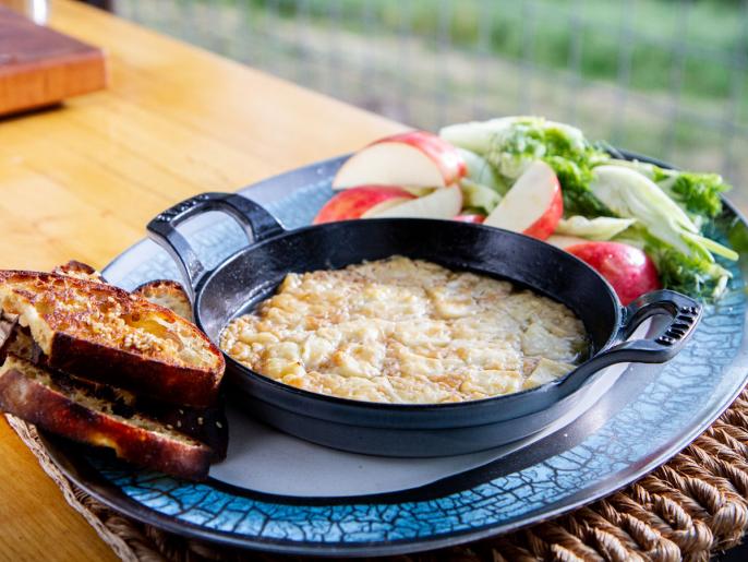 Broiled and Flamed Cheese with Toast Recipe | Alex Guarnaschelli | Food ...