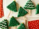 Christmas Tree Cheesecake Pops