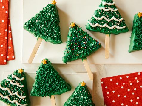 Christmas Tree Cheesecake Pops