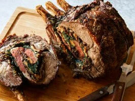 Stuffed Standing Rib Roast