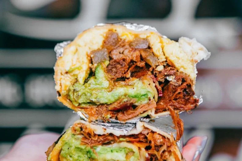 Before hitting the waves, fuel up at Kono's on Oahu with a Chun's Bomber breakfast burrito. You won't be disappointed, as the warm flour tortilla is stuffed with 12-hour slow-roasted Kalua pork, crispy bacon, cheese, eggs and potatoes, served alongside housemade salsa and a bevy of hot sauces. Make it "fully loaded" and take advantage of fresh avocado, sour cream and jalapenos. "The kalua pig is definitely the winning culprit that won the restaurant countless awards," says owner Stan Glander. "You cannot go wrong with quality food, but what truly makes Kono's special is the extra aloha service you get when you walk through the doors."