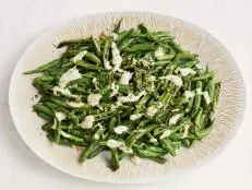 green beans with tahini dressing Dijon Tahini Green Beans
