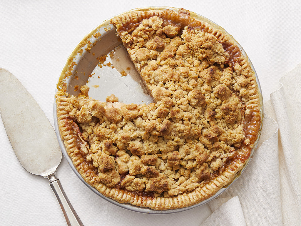 gluten free apple crumb pie