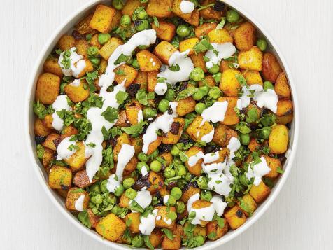 Hash Brown Aloo Matar (Indian-Spiced Potatoes and Peas)
