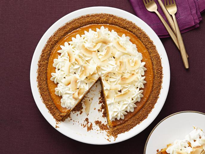 Pumpkin-Coconut Cream Pie Recipe | Food Network Kitchen | Food Network