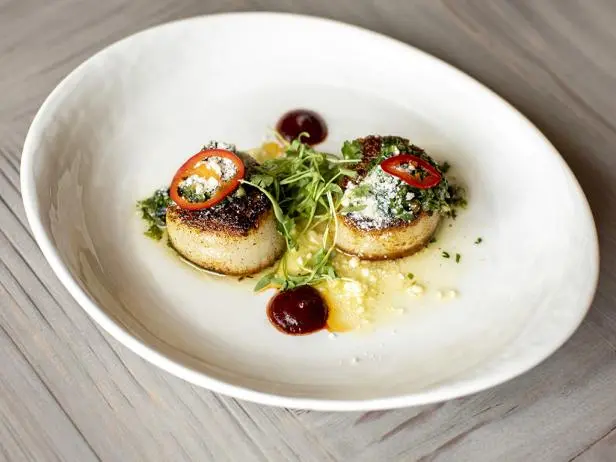 Seared Spice-Rubbed Sea Scallops Recipe | Bobby Flay | Food Network