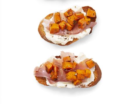 Sweet Potato–Marshmallow Crostini
